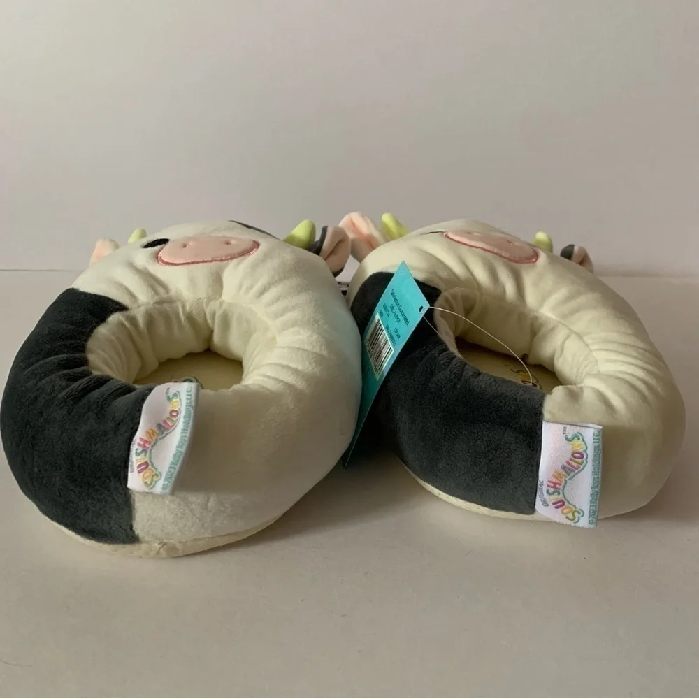 NWT. SQUISHMALLOWS Connor The Cow TODDLER Slippers